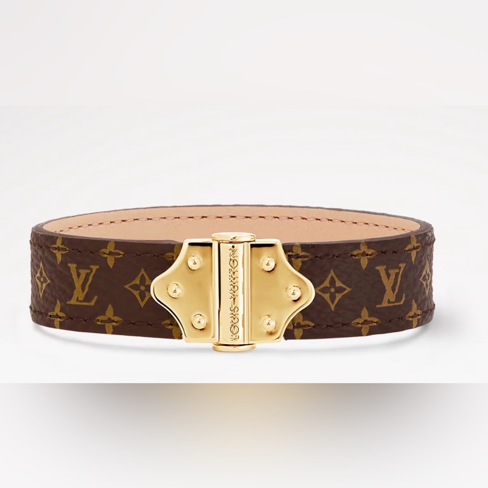 Louis Vuitton Monogram Brown and Gold Bracelet - Picture 3 of 8